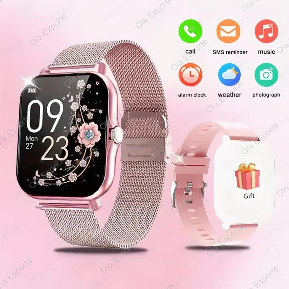 Novo Smartwatch Android com Tela Infinita de 2,01", Chamadas Bluetooth e Monitoramento de Oxigênio