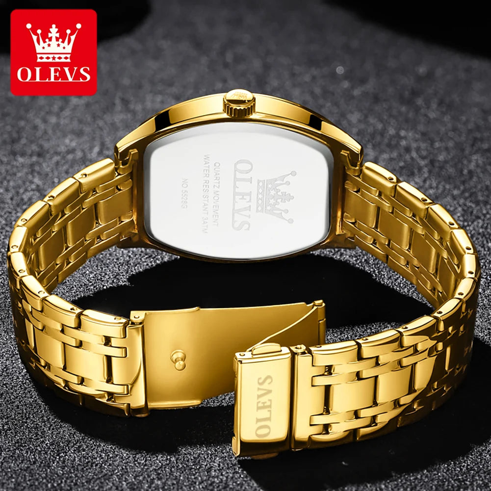 OLEVS – Luxo, Formato Tonneau, Original, Marca de Destaque