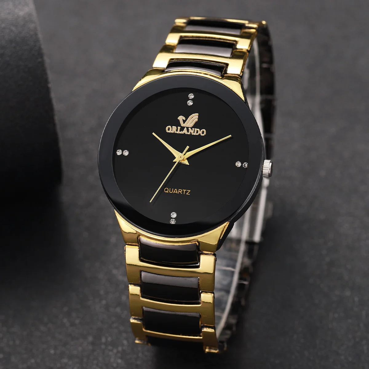 Relógio Masculino de Negócios e Moda com Pulseira de Aço Preto – Analógico de Quartzo