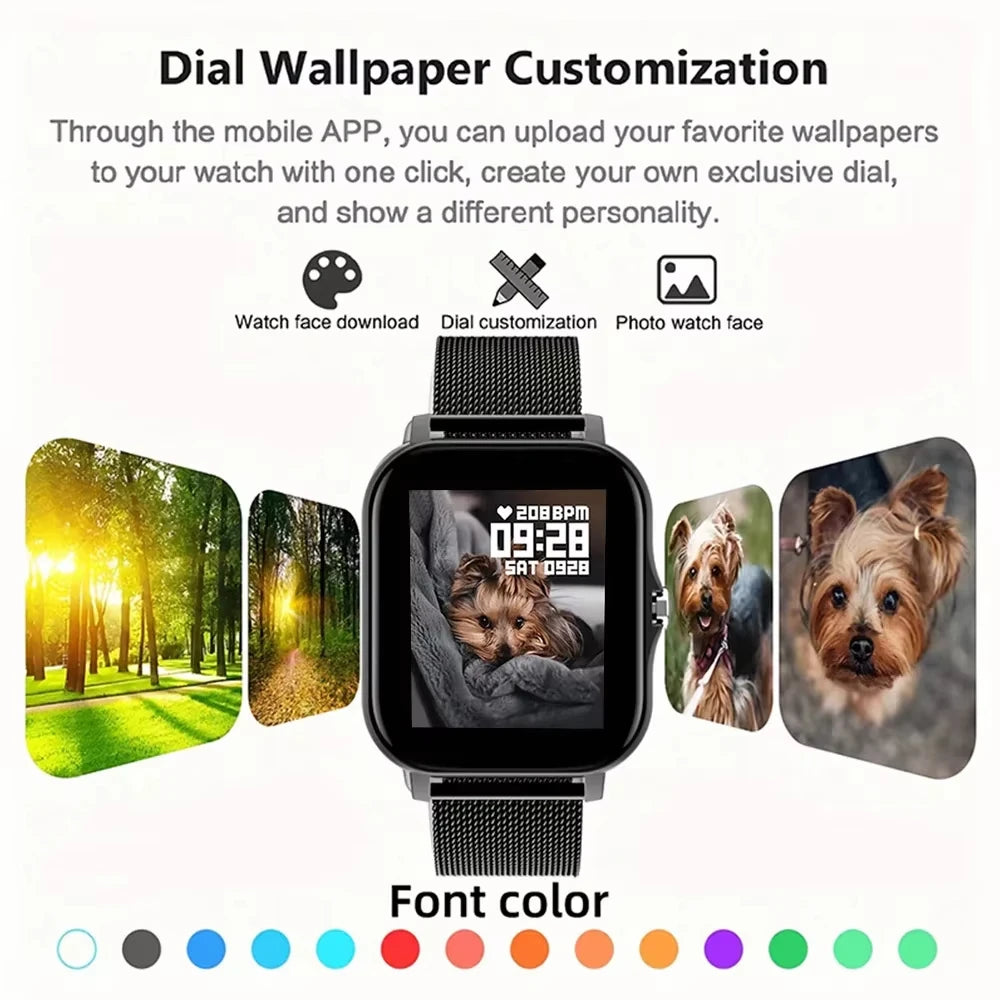 Smartwatch LAXASFIT Y13 Pro Max 2026 – Relógio Inteligente Esportivo com Tela Touch Completa, Chamadas Bluetooth e Funções Fitness