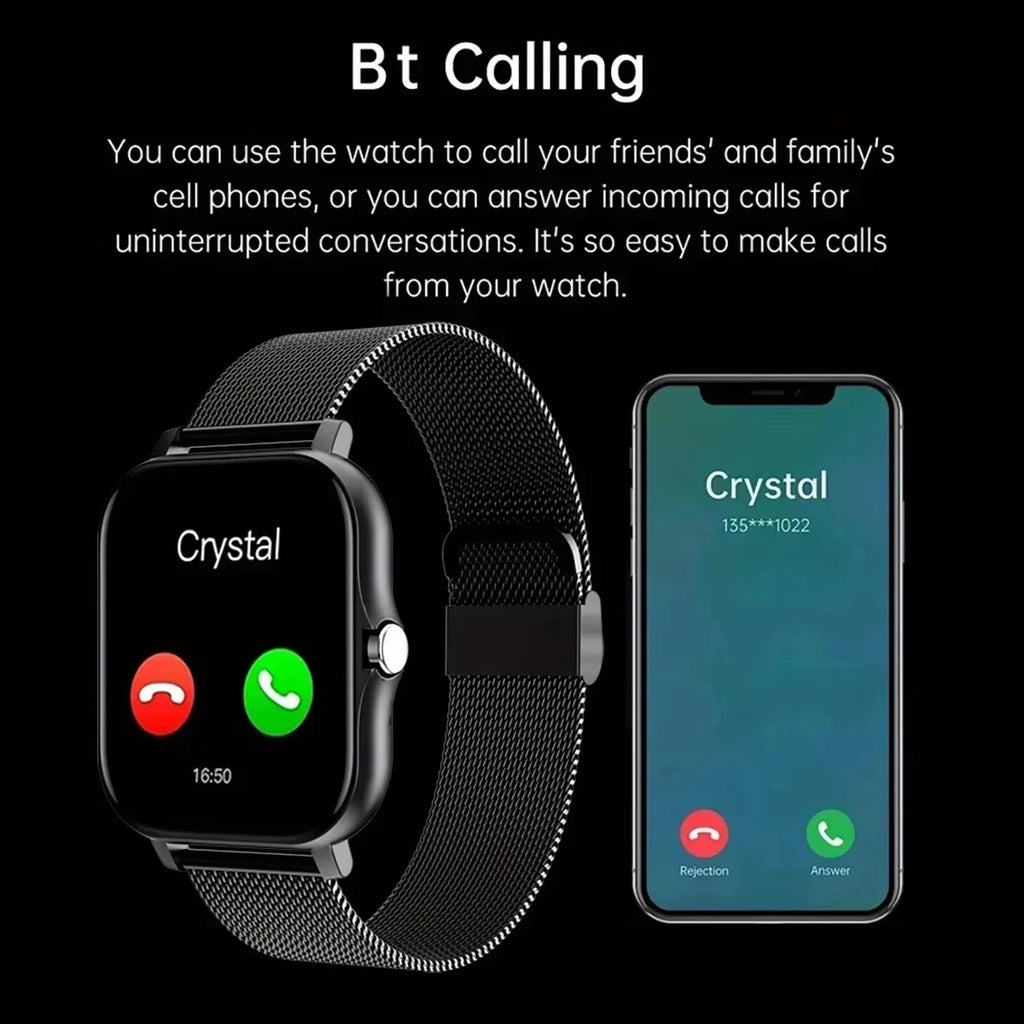 Smartwatch LAXASFIT Y13 Pro Max 2026 – Relógio Inteligente Esportivo com Tela Touch Completa, Chamadas Bluetooth e Funções Fitness